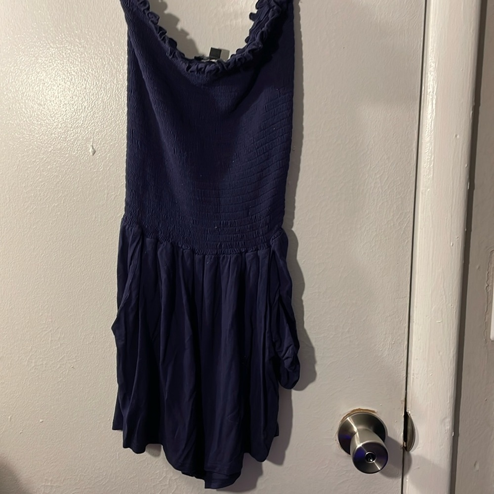 Fashion Nova  blue romper